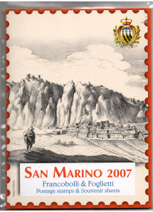 2007 - Libro Ufficiale San Marino Francobolli e Interi Postali